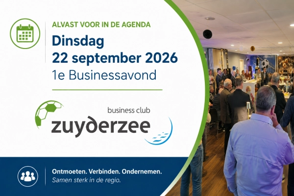 Alvast voor in de agenda!